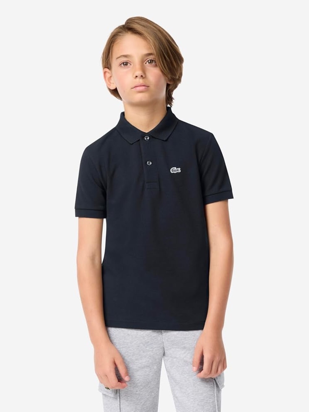 Lacoste Boys' Petit Piqué Polo. Boys 12A. Navy.